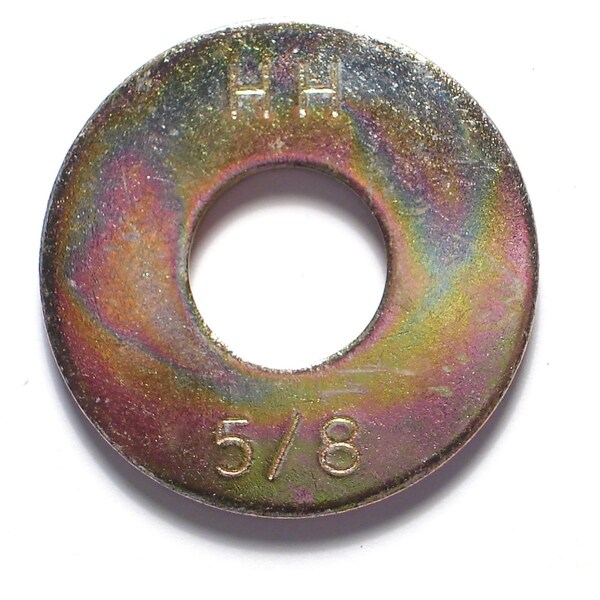 Midwest Fastener Flat Washer, For Screw Size 5/8" , Steel Zinc Yellow Finish, 12 PK 79527 - main